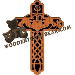 Irish Cross fretwork scroll saw pattern |The Wooden Teddy Bear