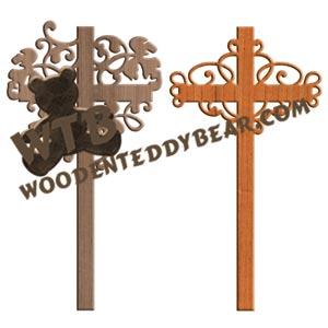 Slim Cross Set fretwork scroll saw pattern |The Wooden Teddy Bear