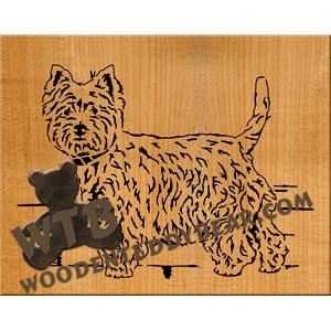 West Highland Terrier fretwork scroll saw pattern |The Wooden Teddy Bear