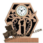 Wedding Clock fretwork scroll saw pattern |The Wooden Teddy Bear