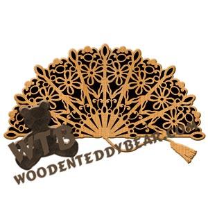 Fan Delicate Victorian fretwork scroll saw pattern |The Wooden Teddy Bear