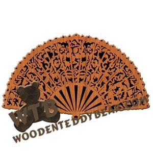 Fan Pansies fretwork scroll saw pattern |The Wooden Teddy Bear