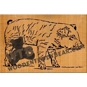 Pig fretwork scroll saw pattern |The Wooden Teddy Bear