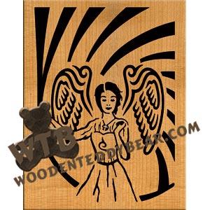 Angel #2 fretwork scroll saw pattern |The Wooden Teddy Bear