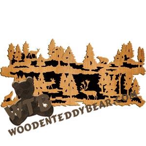 Woodland Scene fretwork scroll saw pattern |The Wooden Teddy Bear
