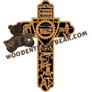 Woodworker Cross fretwork scroll saw pattern |The Wooden Teddy Bear