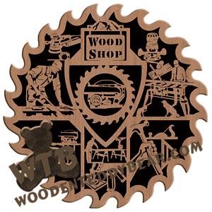 Woodworker Plaque fretwork scroll saw pattern |The Wooden Teddy Bear