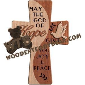 Hope Cross fretwork scroll saw pattern |The Wooden Teddy Bear