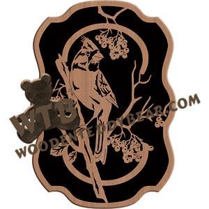 Cardinal fretwork scroll saw pattern |The Wooden Teddy Bear