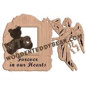 Pet Memorial Frame fretwork scroll saw pattern |The Wooden Teddy Bear