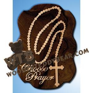 Rosary Plaque fretwork scroll saw pattern |The Wooden Teddy Bear