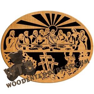 Last Supper Plaque fretwork scroll saw pattern |The Wooden Teddy Bear