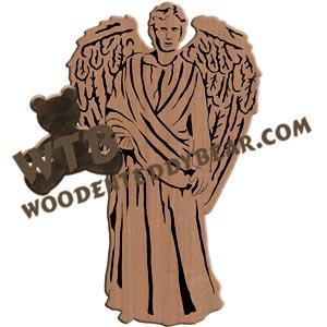 Male Angel #1 fretwork scroll saw pattern |The Wooden Teddy Bear