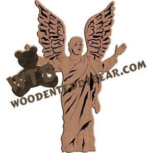 Male Angel #2 fretwork scroll saw pattern |The Wooden Teddy Bear