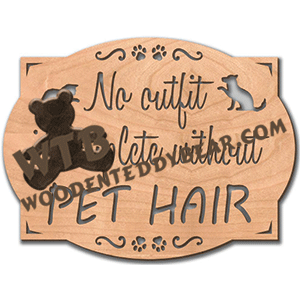 No Outfit is Complete without Pet Hair | Fretwork Scroll Saw Pattern | Wooden Teddy Bear