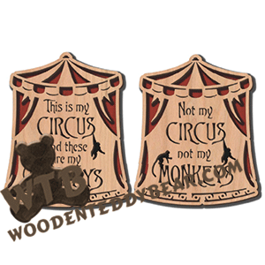 This Is My Circus | Fretwork Scroll Saw Pattern | Wooden Teddy Bear