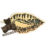 Forest Leaf Salmon fretwork scroll saw pattern | The Wooden Teddy Bear