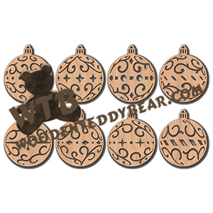 Illusion Fretwork Ball Ornaments | Fretwork Scroll Saw Pattern | Wooden Teddy Bear