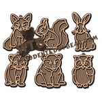 Fretwork Forest Critter Ornaments | Fretwork Scroll Saw Pattern | Wooden Teddy Bear