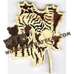 Forest Leaf Ram fretwork scroll saw pattern | The Wooden Teddy Bear