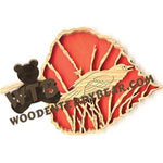 Forest Leaf Red Winged Blackbird fretwork scroll saw pattern | The Wooden Teddy Bear