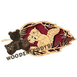 Forest Leaf Squirrel fretwork scroll saw pattern | The Wooden Teddy Bear