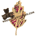 Forest Leaf Mourning Dove fretwork scroll saw pattern | The Wooden Teddy Bear