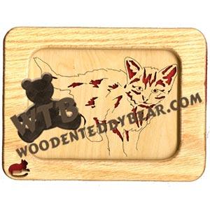 Kitten Standing fretwork scroll saw pattern | The Wooden Teddy Bear