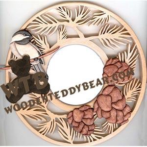 Winter Frame fretwork scroll saw pattern | The Wooden Teddy Bear