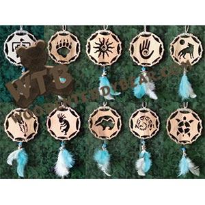 Dream Catcher Ornaments fretwork scroll saw pattern | The Wooden Teddy Bear