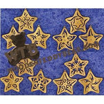 Sparkling Stars Ornaments fretwork scroll saw pattern | The Wooden Teddy Bear