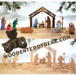 Scrolled Nativity Set fretwork scroll saw pattern | The Wooden Teddy Bear