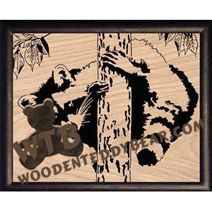 Hanging Around fretwork scroll saw pattern | The Wooden Teddy Bear