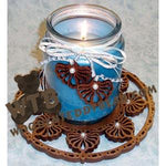 Classic Fretwork Candle Tray & Charm Set fretwork scroll saw pattern | The Wooden Teddy Bear