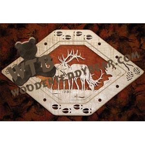 Self Framing Elk fretwork scroll saw pattern | The Wooden Teddy Bear