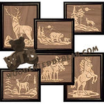 Overlay Wildlife Set fretwork scroll saw pattern | The Wooden Teddy Bear