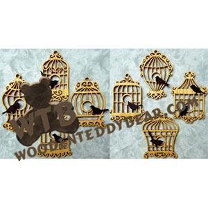 Elegant Birdcage Ornaments fretwork scroll saw pattern | The Wooden Teddy Bear