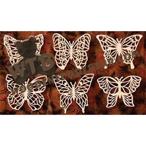 Filigree Butterfly Ornaments fretwork scroll saw pattern | The Wooden Teddy Bear