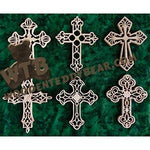 Filigree Cross Ornaments fretwork scroll saw pattern | The Wooden Teddy Bear