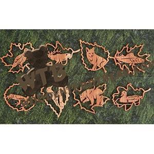 Forest Leaf Wildlife Ornaments #3 fretwork scroll saw pattern | The Wooden Teddy Bear