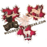 Little Leaves Deer fretwork scroll saw pattern | The Wooden Teddy Bear