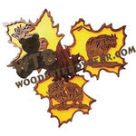 Little Leaves Hooved Animals fretwork scroll saw pattern | The Wooden Teddy Bear