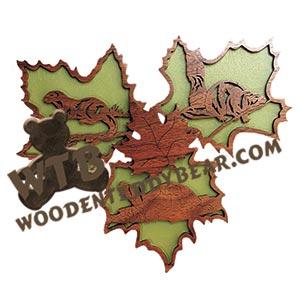 Little Leaves Pond Life fretwork scroll saw pattern | The Wooden Teddy Bear