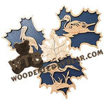 Little Leaves Water Fowl fretwork scroll saw pattern | The Wooden Teddy Bear