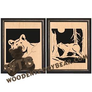 Early Inspirations Bear Portraits fretwork scroll saw pattern | The Wooden Teddy Bear