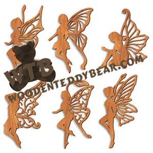 Filigree Fairy Ornaments fretwork scroll saw pattern | The Wooden Teddy Bear