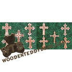 Overlay Cross Ornaments fretwork scroll saw pattern | The Wooden Teddy Bear