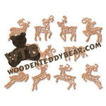 Filigree Reindeer Ornaments fretwork scroll saw pattern | The Wooden Teddy Bear