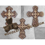 3 Large Filigree Crosses fretwork scroll saw pattern | The Wooden Teddy Bear