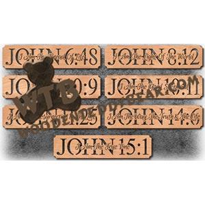 John "I AM" Set fretwork scroll saw pattern | The Wooden Teddy Bear